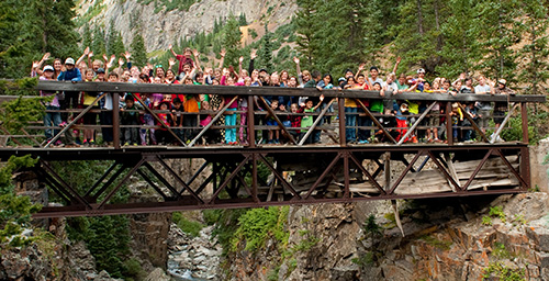 Group photo of students at Silverton School