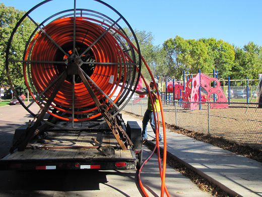 broadband cable spool