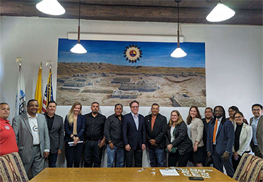 NTIA Assistant Secretary Alan Davidson and NTIA staff gathered together in a conference room  in the southwest region