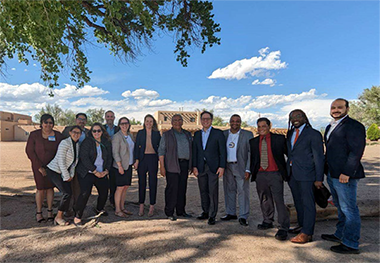 NTIA Assistant Secretary Alan Davidson and NTIA staff gathered together outside in the southwest region