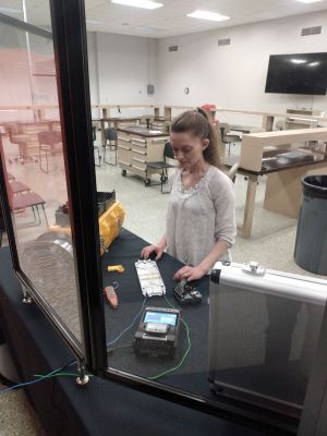 Photo of Tonya Felsinger breaking barriers in fiber fieldwork